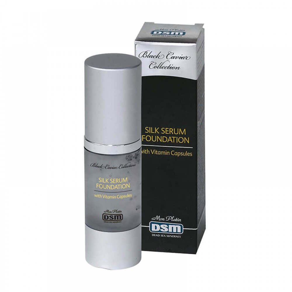 Silk serum foundation with vitamins capsules black caviar Silk serum foundation with vitamins capsules black caviar